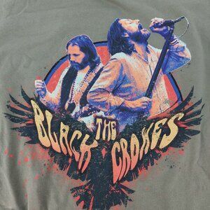 NWT The Black Crowes Graphic Band Tee T-Shirt Wrangler Olive Green Size‎ L Large